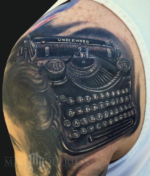 Tattoos - Typewriter Tattoo - 102462